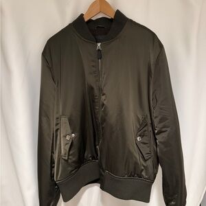 7 FOR ALL MANKIND Men’s Dark Green Bomber Jacket